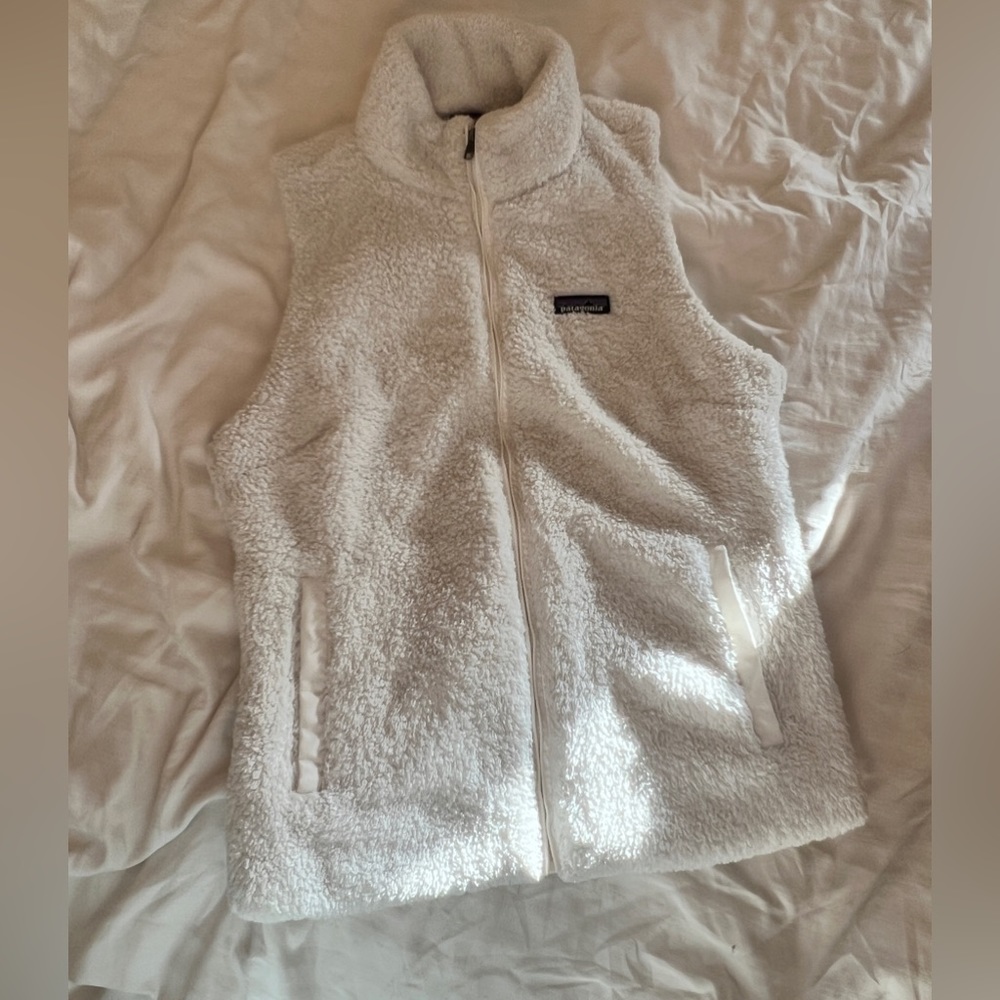 Patagonia Los Gatos Birch White Vest. Size Large